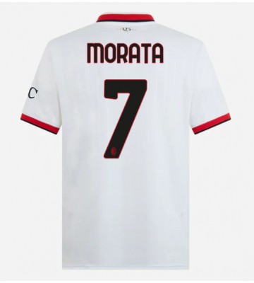 AC Milan Alvaro Morata #7 Bortatröja 2024-25 Kortärmad